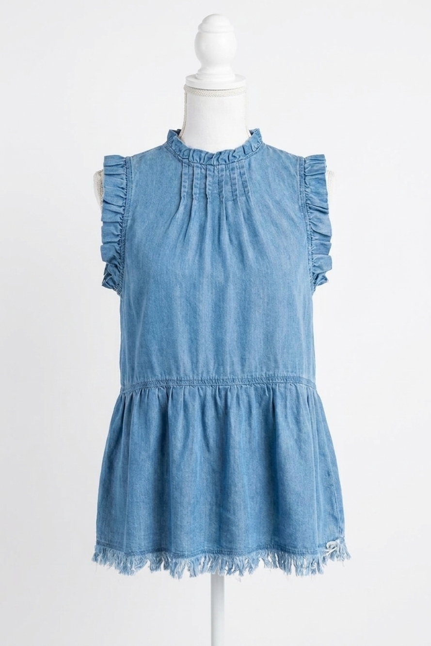 NEW AND THE WHY high expectations top in medium wash